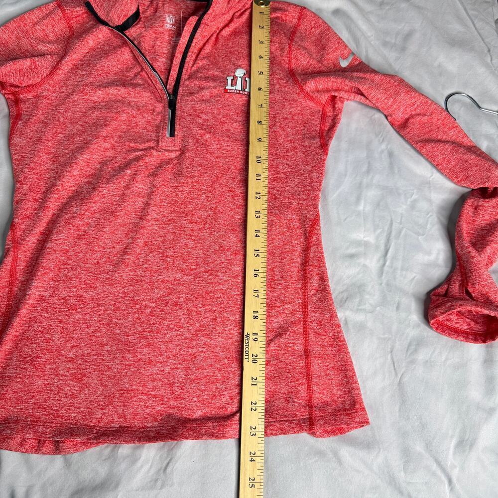 Nike NFL Super Bowl LI 51 Pullover sz Small Women's Heathered Red - Picture 9 of 10
